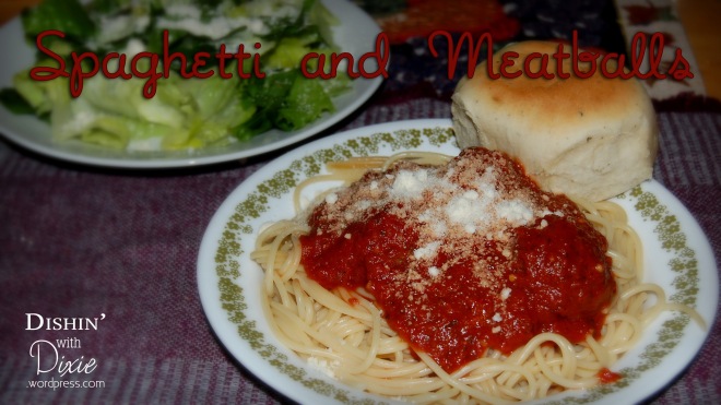 Spaghetti and Meatballs from Dishin' with Dixie