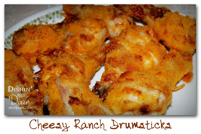 Cheesy Ranch Drumsticks from Dishin with Dixie