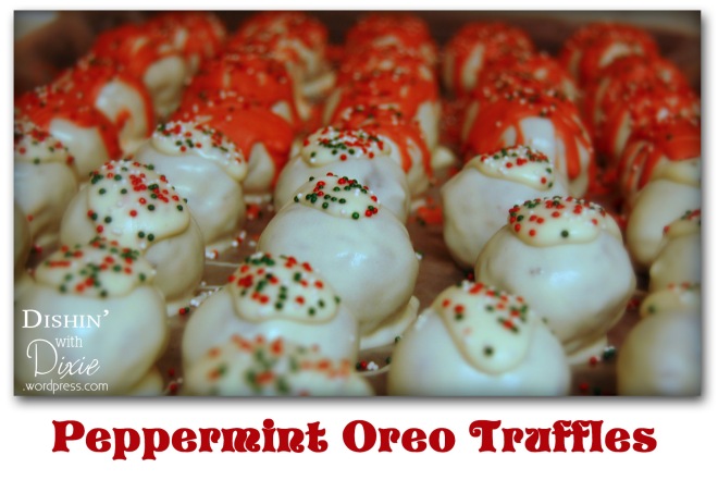 Peppermint Oreo Truffles from Dishin with Dixie