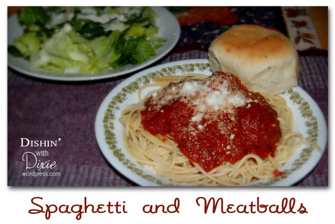 Spaghetti and Meatballs from Dishin' with Dixie